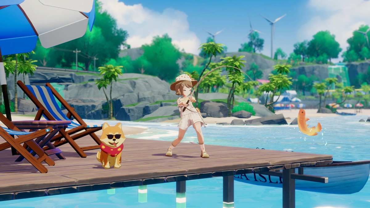 Official Starsand Island screenshot — capybaras and island life