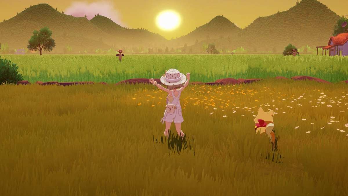 Official Starsand Island screenshot — farming and fishing by the coast